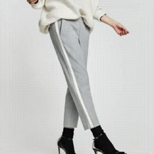 Zara Grey Stripe Trousers​